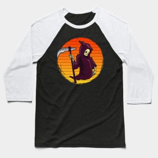 The Reaper Funny Halloween Baseball T-Shirt